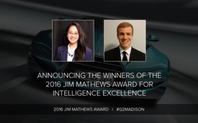Announcing the Winners of the 2016 Jim Mathews Award for Intelligence Excellence